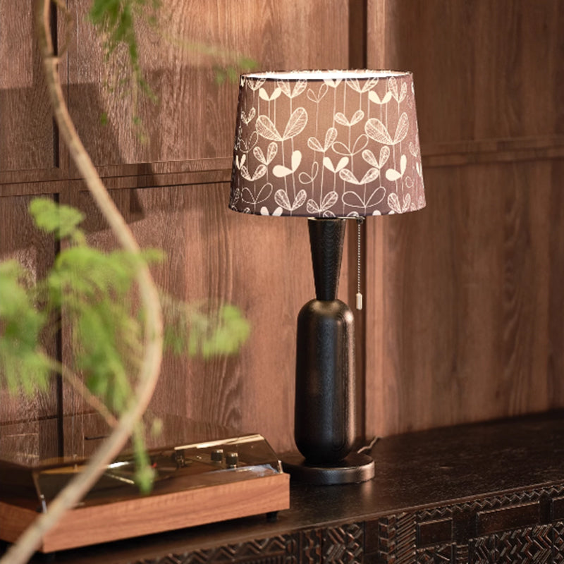 Wabi Sabi Style Wood Desk Lamp American Living Room Cabinet Homestay Designer Retro Lamp