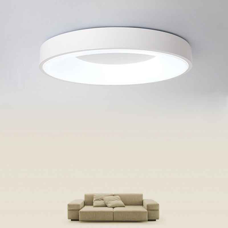 Modern Minimalist Multi color Round Metal LED Ceiling Lamp Indoor Lighting Fixtures