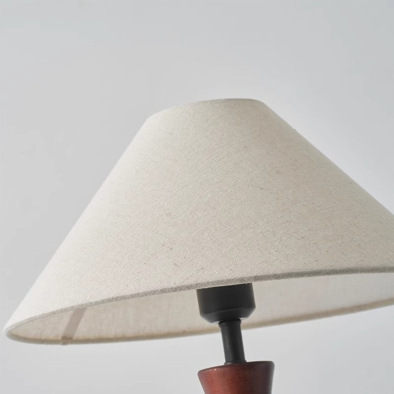 LED Wood Table Lamps Simple Chinese Style Decoration Lamp Night Light Fabric Lampshade Bedroom Bedside Lighting