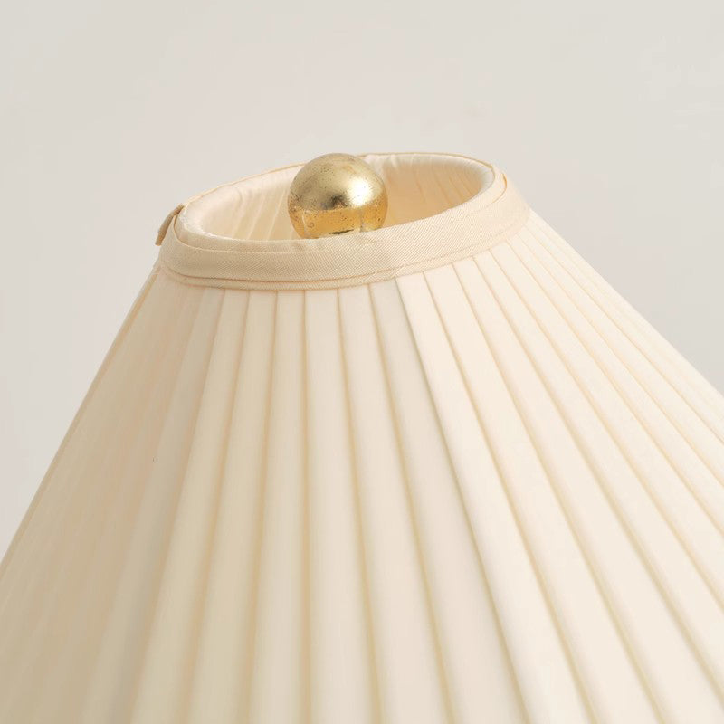 Light Luxury American Wood Table Lamp Fabric Lampshade Bedroom Bedside Table Lighting Decoration Home Living Room Desk Lamp