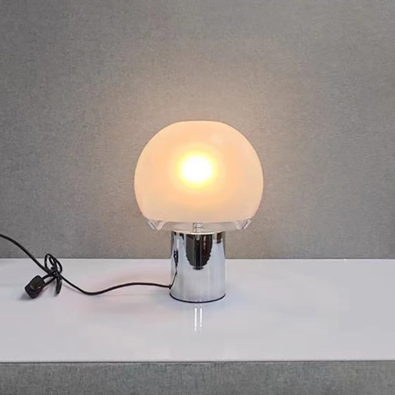 Postmodern Simple Mushroom Table Lamp with Milk White Glass Lampshade