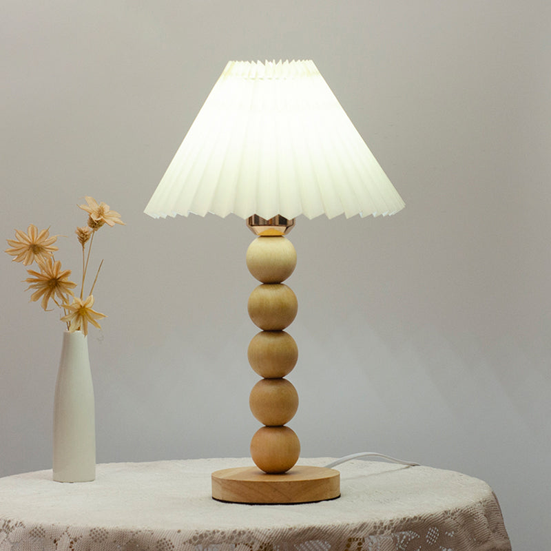 Ins Style Nordic Minimalist Modern Wooden Table Lamp Creative Desk Lamp Bedroom Bedside Night Light