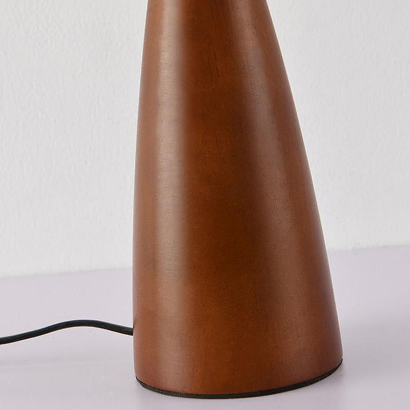 Modern 15.5" Standard Desk Lamp with White Textile Shade Residential Use Plug-and-play Lighting 110V-240V