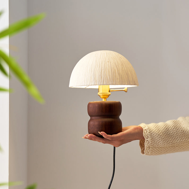 Japanese Style Solid Wood Handmade Table Lamps Study Bedroom Rice Paper Lampshade Desk Lights