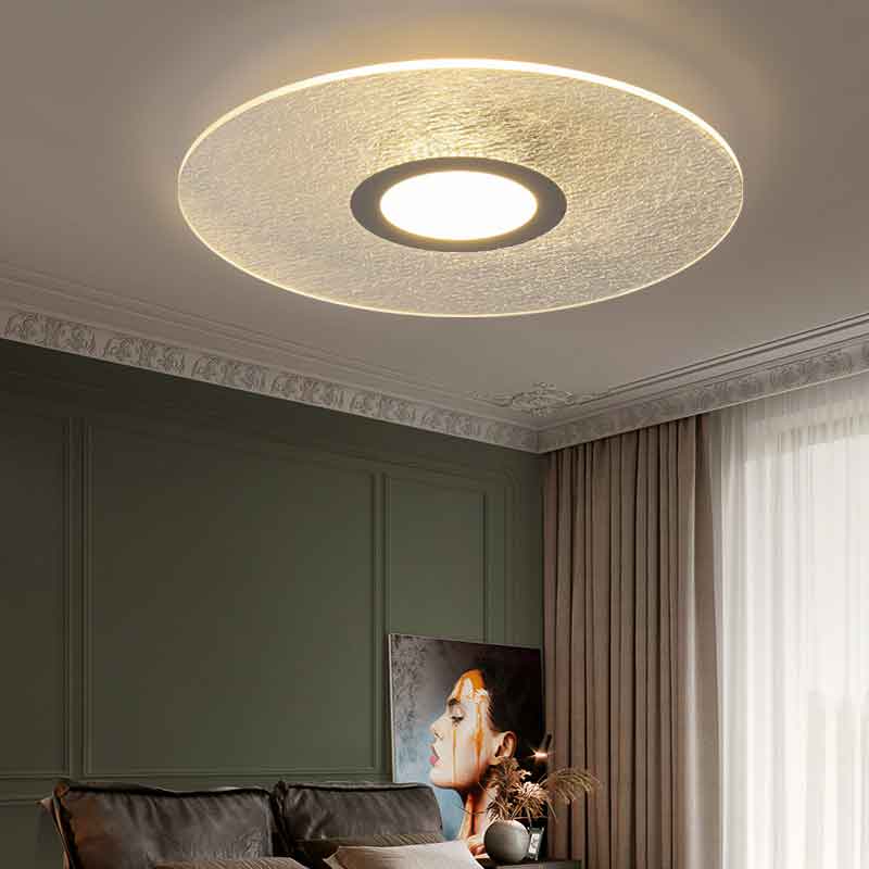 Modern Super Thin 0.8cm Thick Round Acrylic LED Ceiling Light Warm White Light 3000K