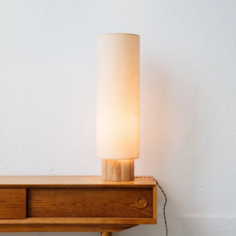 Retro Wooden Table Lamp Designer Log Style Bedroom Bedside Lamp Living Room Study Decor E27 Lamp