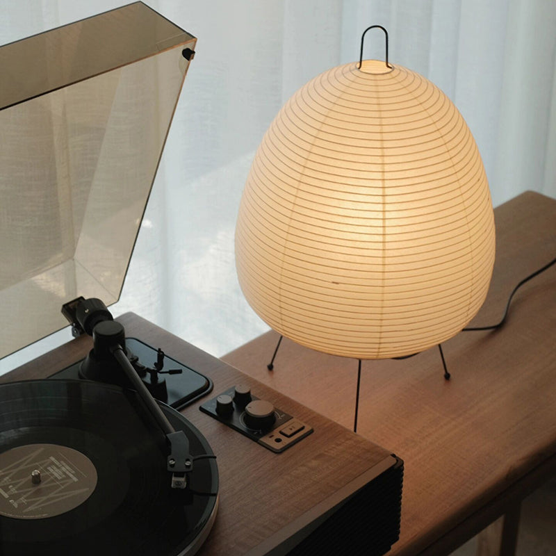 Japanese Rice Paper Tripod Table Lamp Lantern Led Desk Lamp Living Room Bedroom Bedside Study Hotel Decor