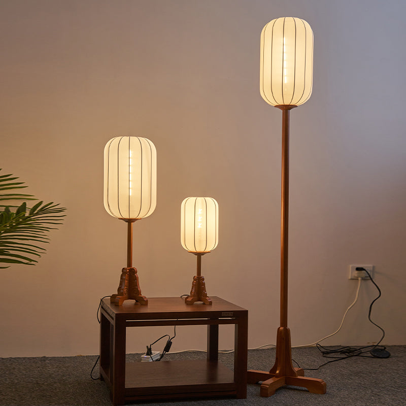 New Chinese Wooden Table Lamp Zen Tea Room Antique Study Living Room Bedroom Bedside Lamp