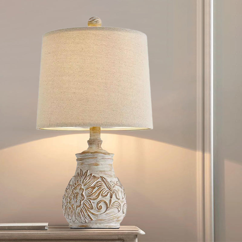 Modern Retro Solid Wood Table Lamp Idyllic Nostalgic Creative Homestay Living Room Bedroom Bedside Lamp