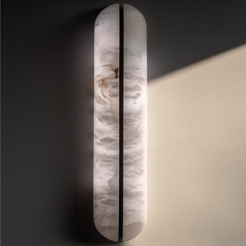 Modern Simple and Luxury Marble Wall Light Designer Living Room Light Nordic Bedroom Bedside Long Wall Lamp