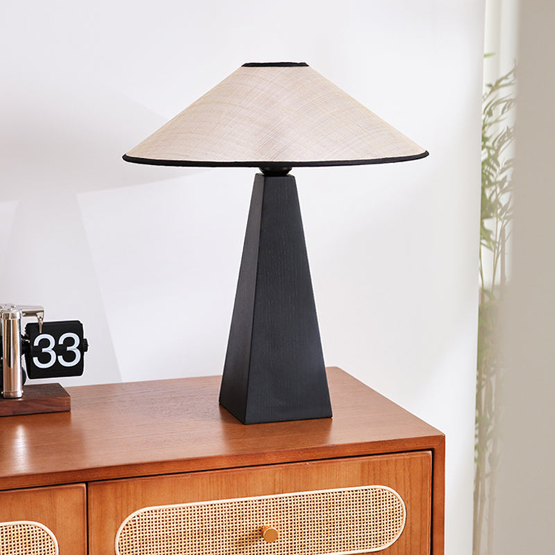 New Chinese-Style Medieval Style Wooden Table Lamp Bedroom Bedside Lamp Modern Simple
