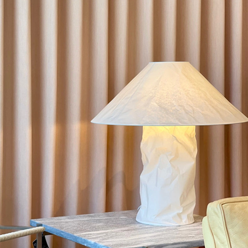Wabi Sabi Paper Table Lamps Art Deco Stand Lights Living Room Bedroom Corner Table Lights