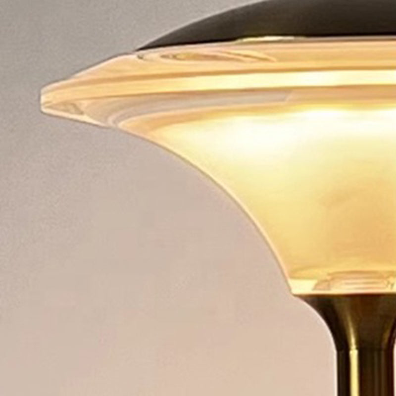 Cordless Dimmable Table Lamp Gold Acrylic Lampshade for KTV Cafe Clear Bar Hotel Camping Type C USB Wire