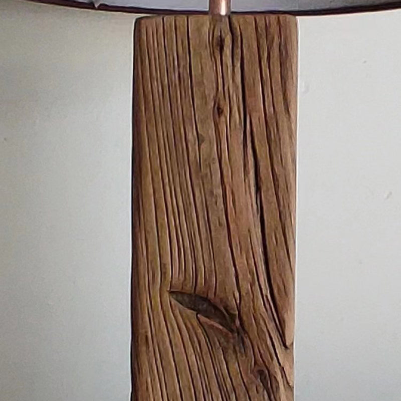 Solid Wood Retro Home Wabi Sabi Style Fabric Desk Lamp Decorative Art Zen Style