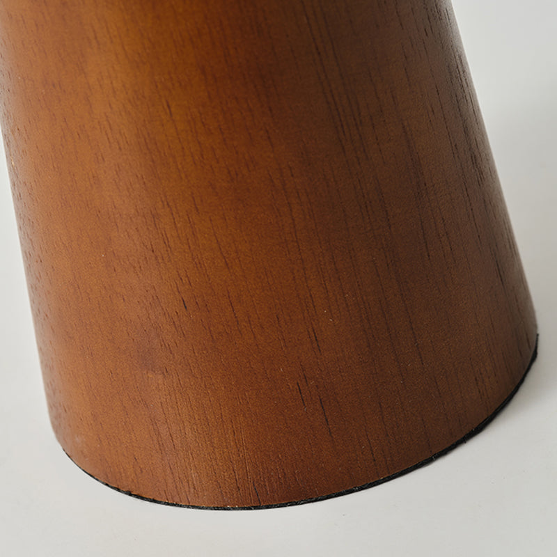 Wabi Sabi Solid Wood Lamp Retro Fabric Desk Lamp Indoor Decor Atmosphere Handmade