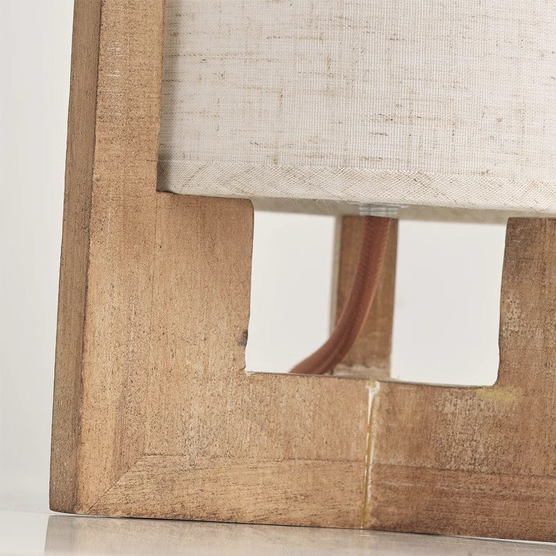 Wooden Desk Lamp Bedside Lamp Night Light Eye Protection Table Light With Cylinder Lamp Shade Home Decor