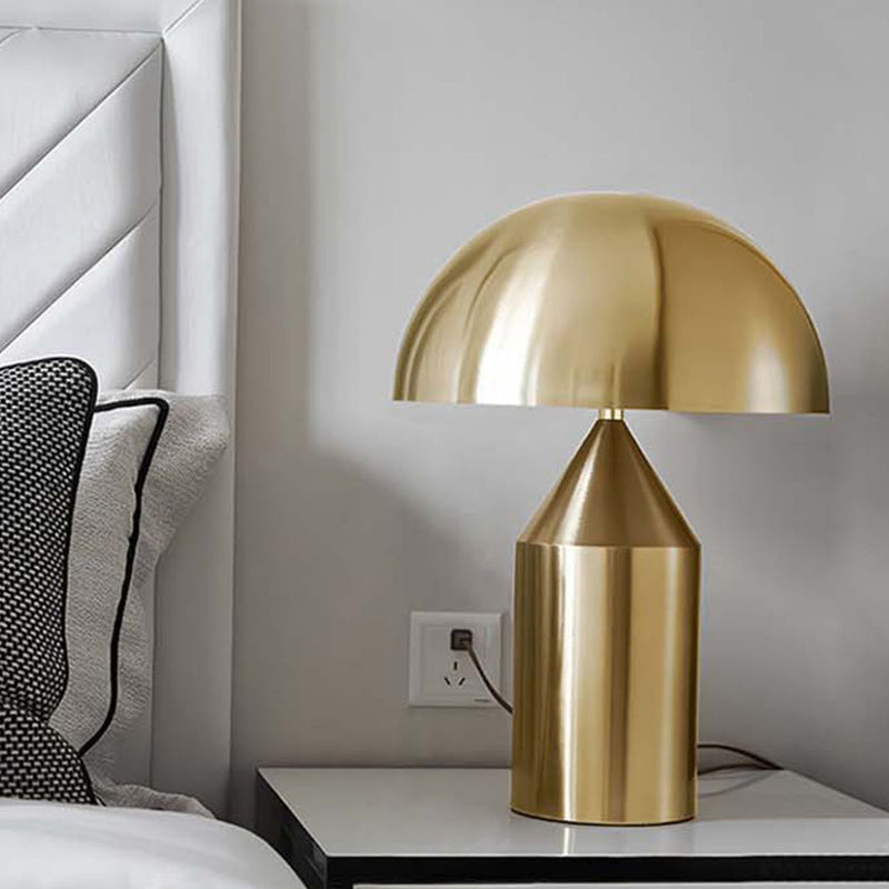 Simple Delicate Mushroom Metal Table Lamp