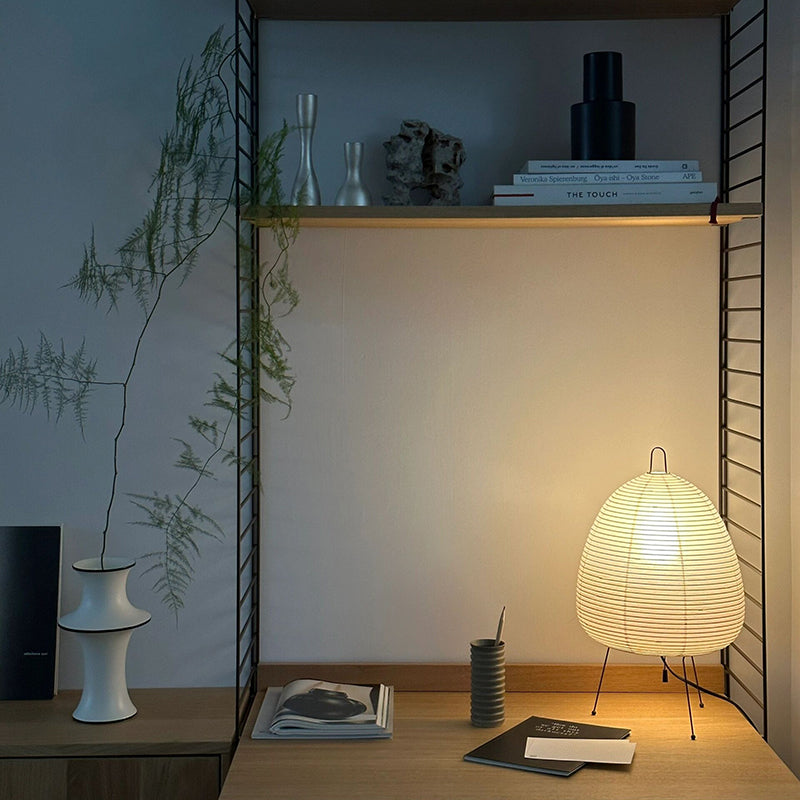 Japanese Rice Paper Tripod Table Lamp Lantern Led Desk Lamp Living Room Bedroom Bedside Study Hotel Decor