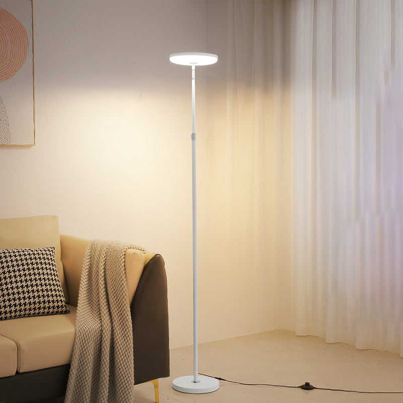 Traditional Column Adjustable 50"-70" Floor Lamp With Acrylic Lampshade