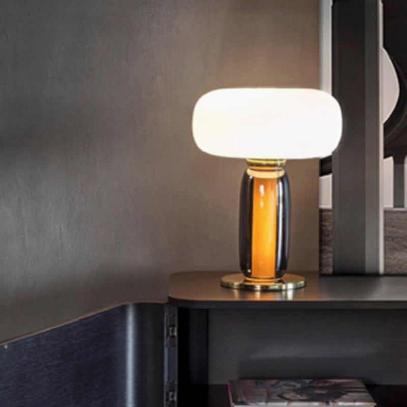 Designer Simple Glass Table Lamp With Milk White Glass Lampshade