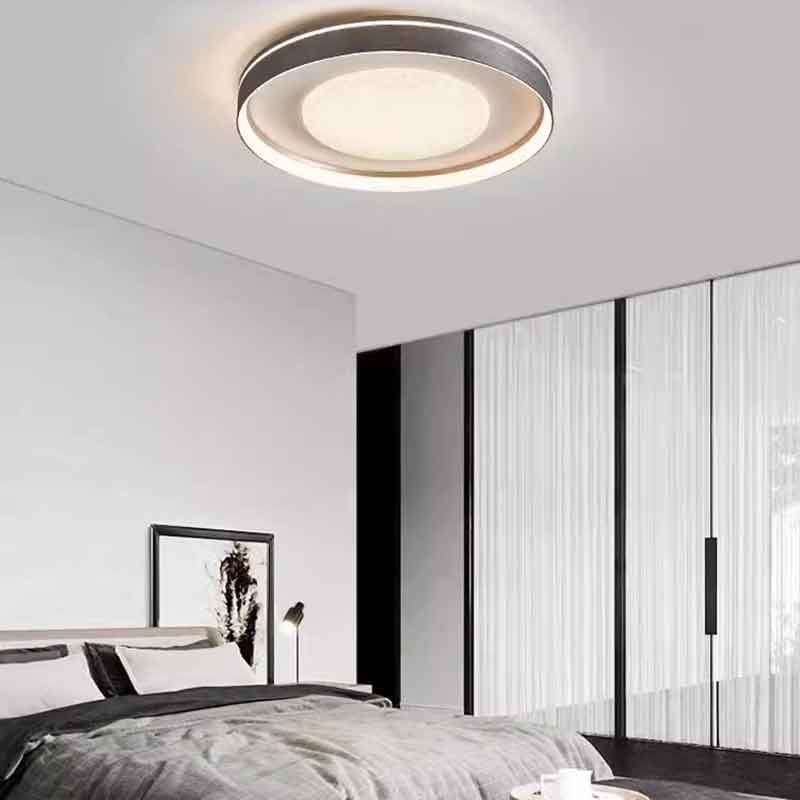 Modern Simple Round Metal Flush Mount LED Ceiling Light for Bedroom Living Room