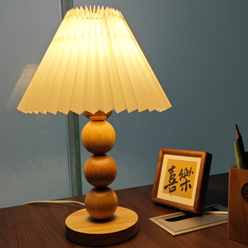 Ins Style Nordic Minimalist Modern Wooden Table Lamp Creative Desk Lamp Bedroom Bedside Night Light