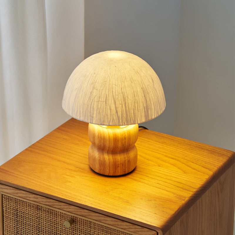 Japanese Style Solid Wood Handmade Table Lamps Study Bedroom Rice Paper Lampshade Desk Lights