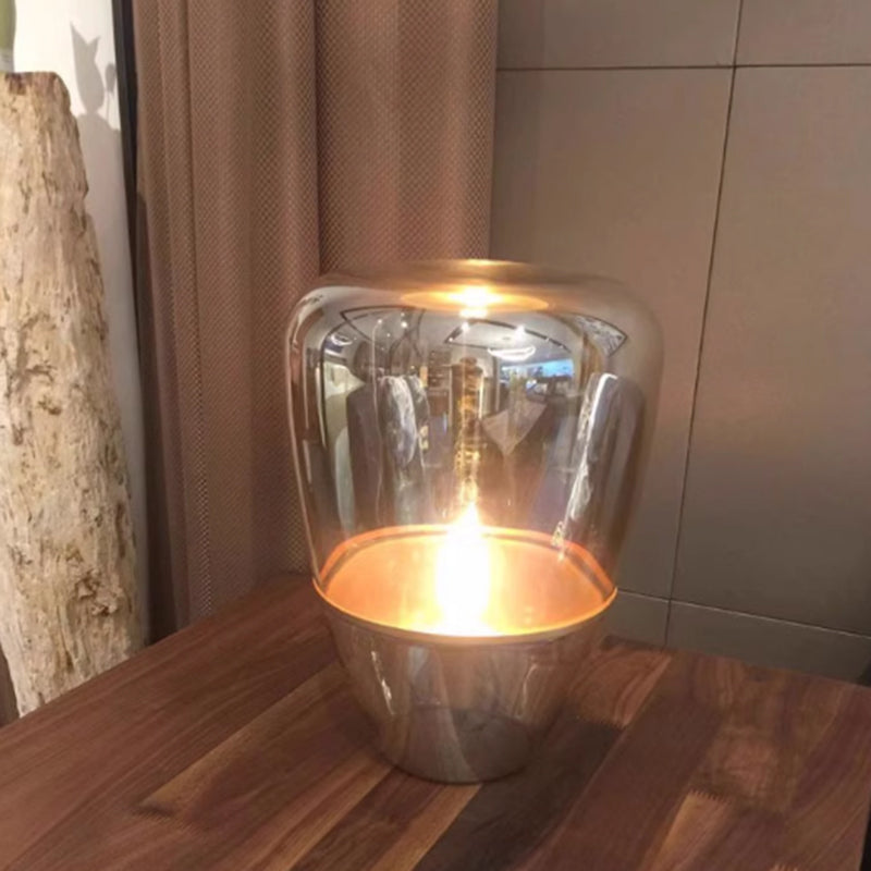 Designer Cup Shaped Glass Table Lamp