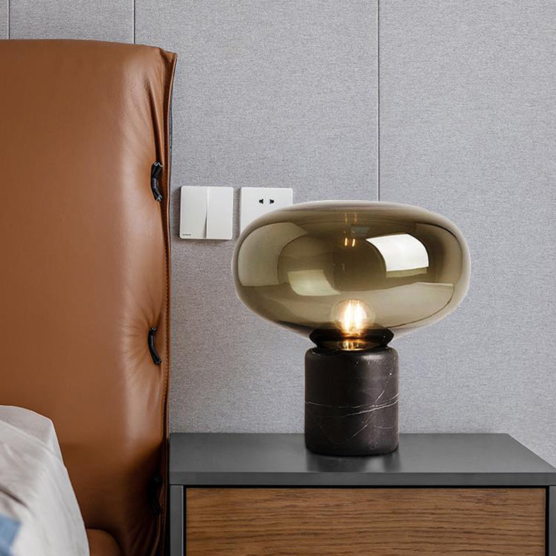 Postmodern Marble Glass Table Lamp Bed Room Decoration Beside Lamp for Living Room Study E27 Desk Lamp