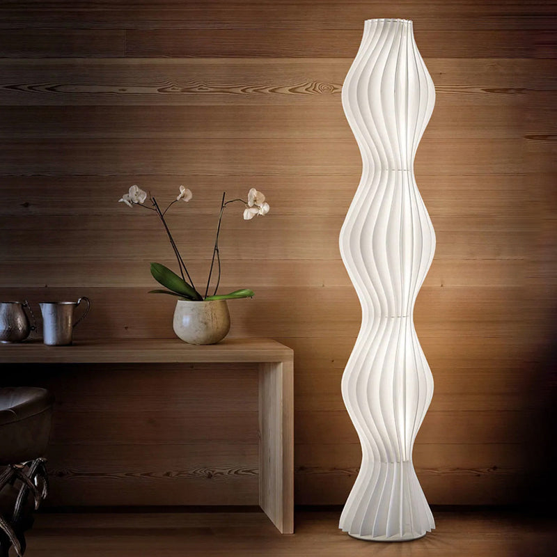 Novelty Column 67" Floor Lamp With Acrylic Lampshade Standing Lamp