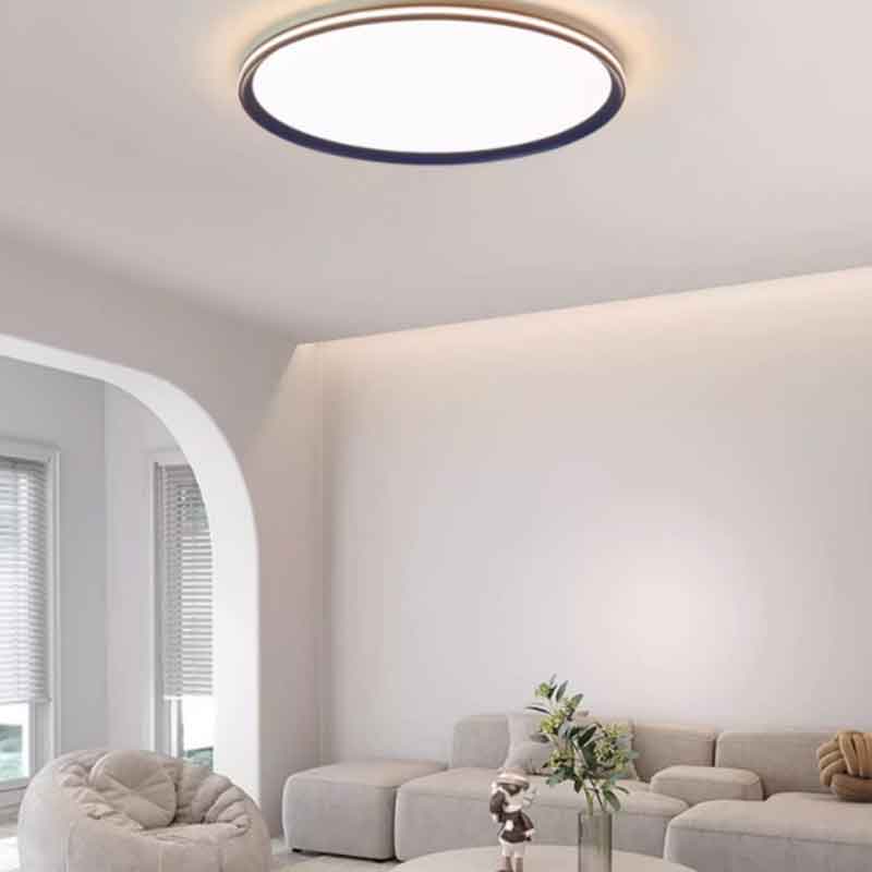 Modern Super Thin Round Metal Flush Mount LED Ceiling Light for Bedroom Living Room Aisle