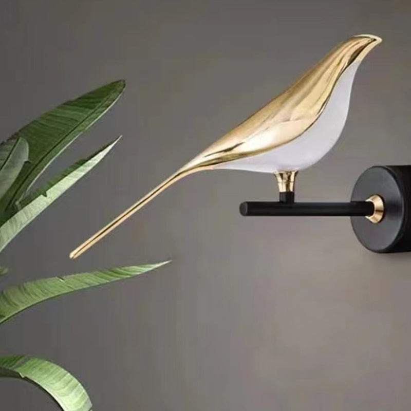 Magpie Bird Touch Switch LED Wall Lights for Bedside Bedroom 360° Rotatable LED Wall Lamps Indoor Wall Sconce Corridor Stairs