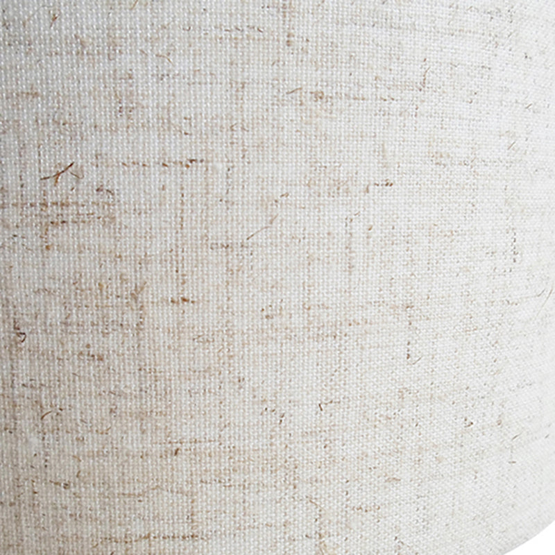 17" Receptacle-powered Down Wood Bedside Table Lamp for Residential Use with Textile Shade in a Simplistic Style
