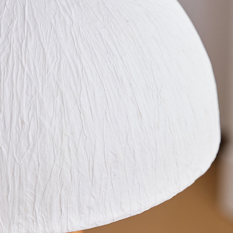 15.5" Modern Solid Wood Desk Lamp Farmhouse Handmade Rice Paper Lampshade Desk Lamp