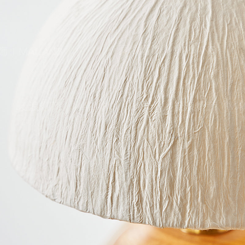 Creative Solid Wood Mushroom Table Lamp Light Atmosphere Light Decoration Rice paper Lampshade Desk Lamp