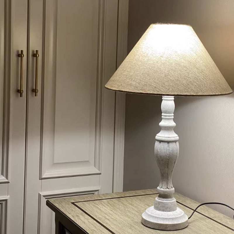 Vintage Wood Table Lamps For Bedroom Lamp Nightstand Desk Lamp For Living Room Dresser Hotel Office Study ﻿