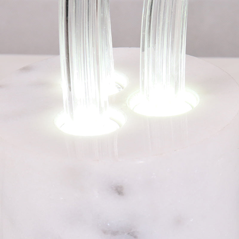 Hotel Restaurant Marble Glass LED Table Lamp Night Lights New Modern For Living Room Bedroom