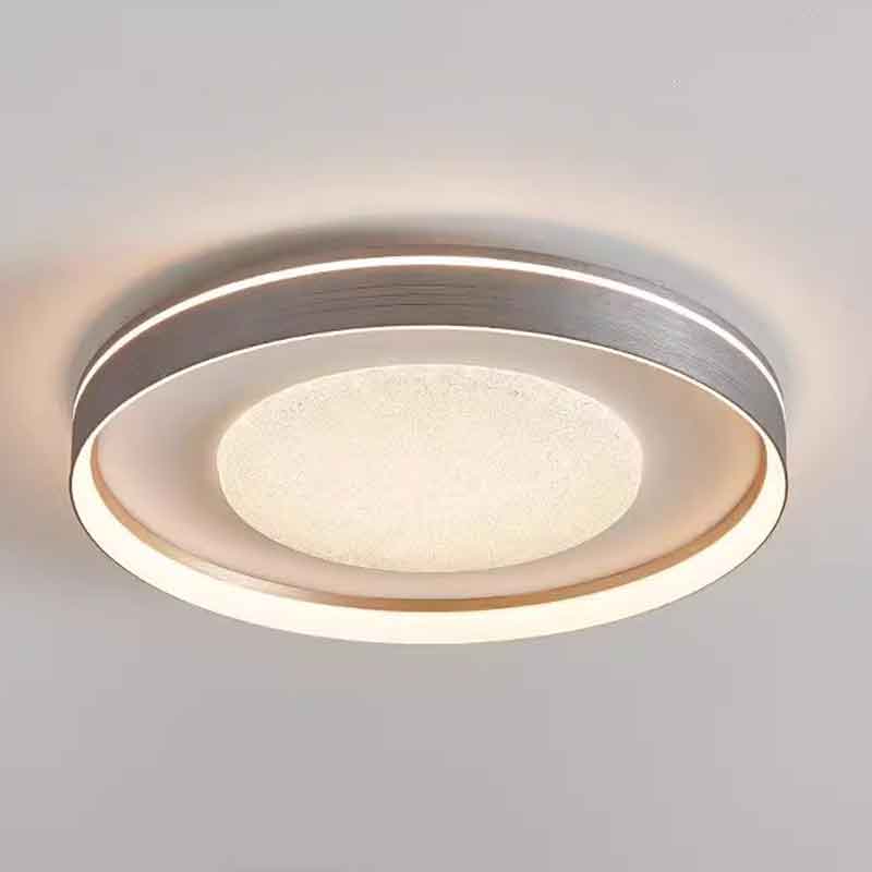 Modern Simple Round Metal Flush Mount LED Ceiling Light for Bedroom Living Room