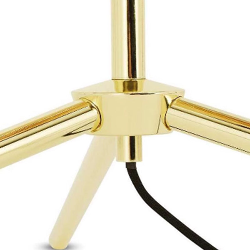 Novelty 70" Tripod Branch Electroplated Metal Floor Lamp With 7 Arm Acrylic Lampshade E27 Lamp﻿