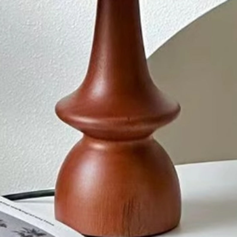 Solid Wood Retro Creative Table Lamp Bed Breakfast Bedroom Decoration Chinese Style French American Romanti