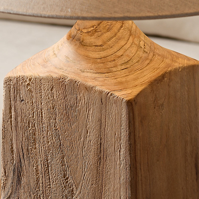 Contemporary Wooden Table Lamp Creativity Living Room Bedroom Study Hotel Homestay engineering Desk Light