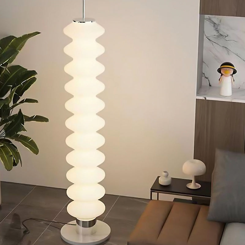 Creative 57" Gourd Column Metal Floor Lamp