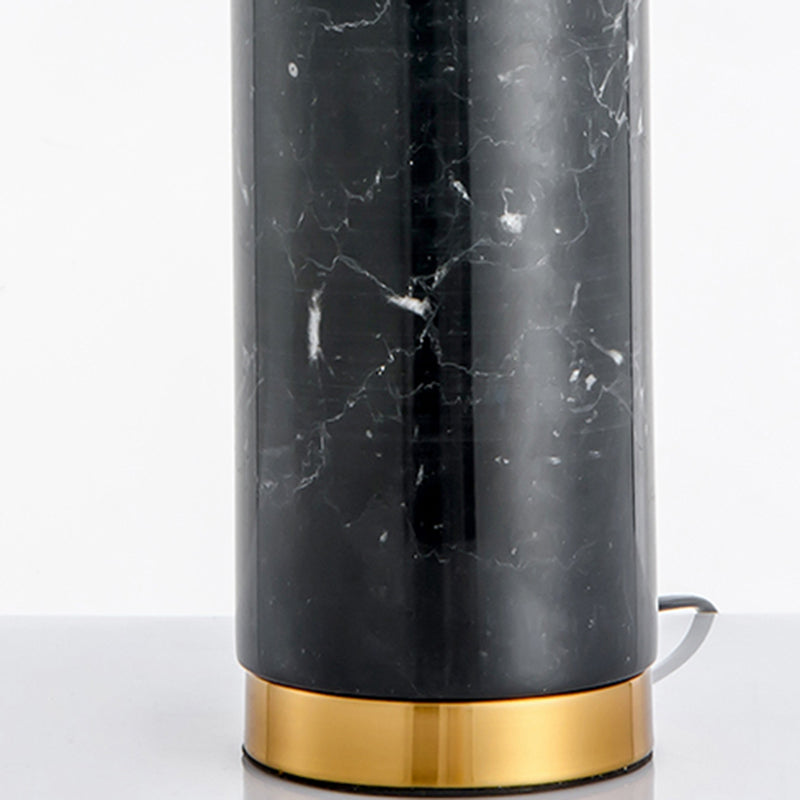 Modern Style Marble Table Lamp and Glass Lampshade Designer Model Room Lighting Home Desk Lamp