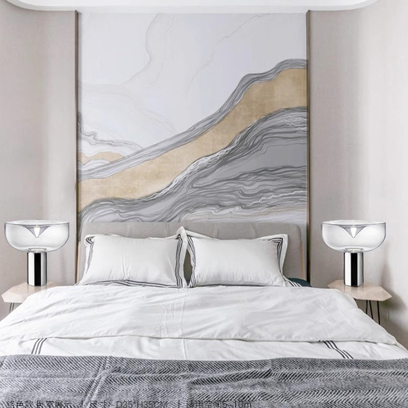 Modern LED Glass Table Lamp for Bedroom Bedside Lamp Living Room Light Study Desktop Decoration