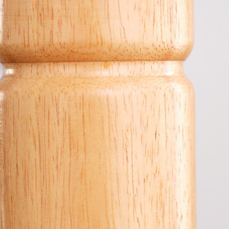 15.5" Modern Solid Wood Desk Lamp Farmhouse Handmade Rice Paper Lampshade Desk Lamp