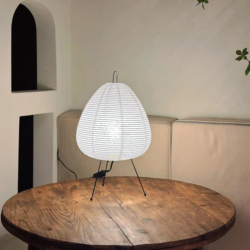 Japanese Rice Paper Tripod Table Lamp Lantern Led Desk Lamp Living Room Bedroom Bedside Study Hotel Decor