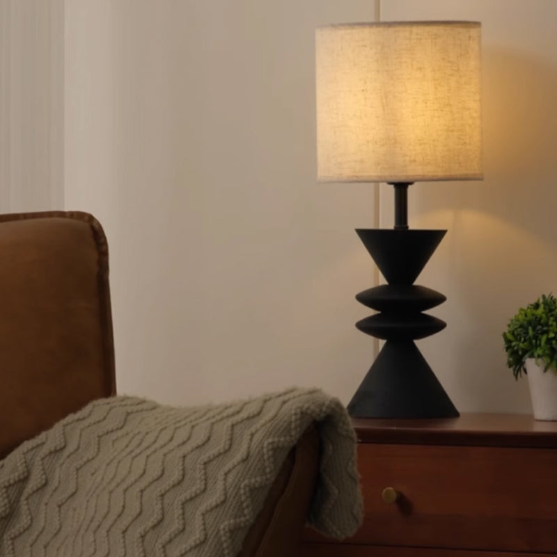 Medieval Solid Wood Table Lamp LED E27 Atmosphere Zen Art Decorative Desk Lights