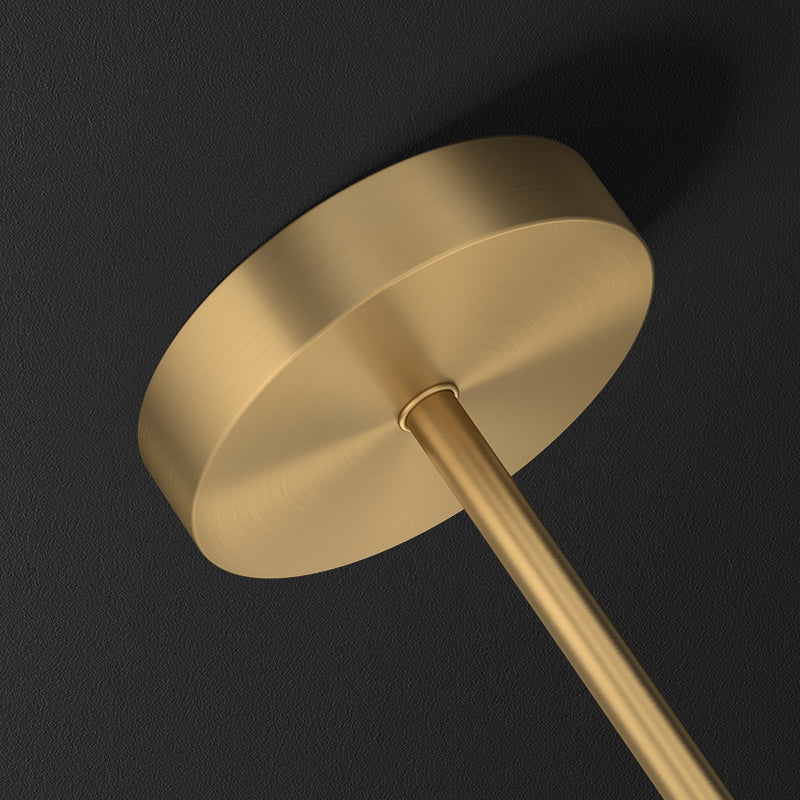 Brass LED Table Lamp Simple Design Black / Copper Color Dimmable