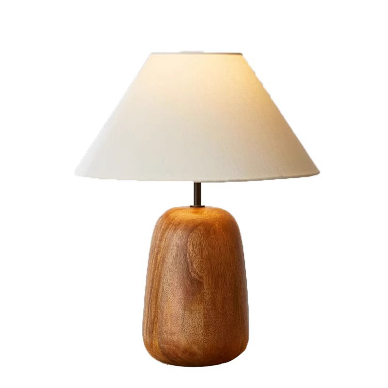 Nordic Wood Table Lamp Cloth Lampshade Table Lights for Living Room Bedroom Fixture